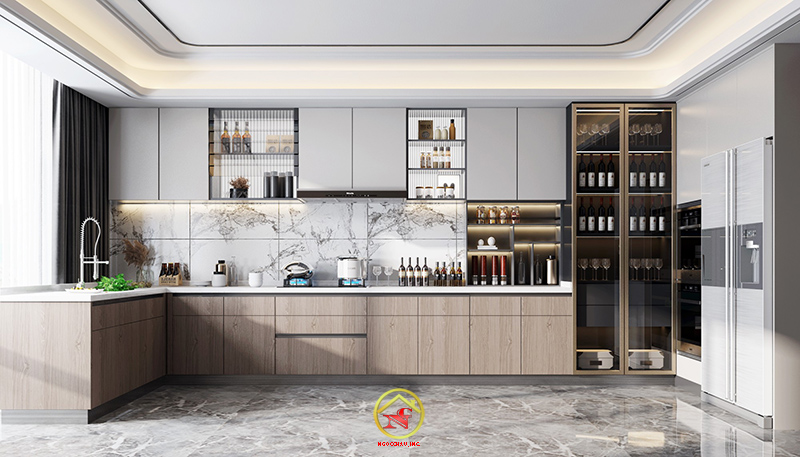 TỦ BẾP MDF AN CƯỜNG 46